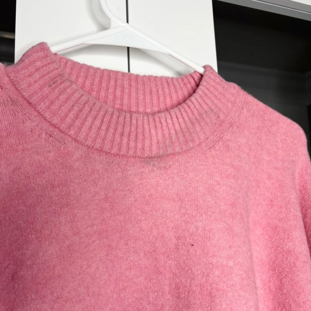 NWT J. Crew Girlfriend Crewneck Sweater Extra-soft Yarn Pink